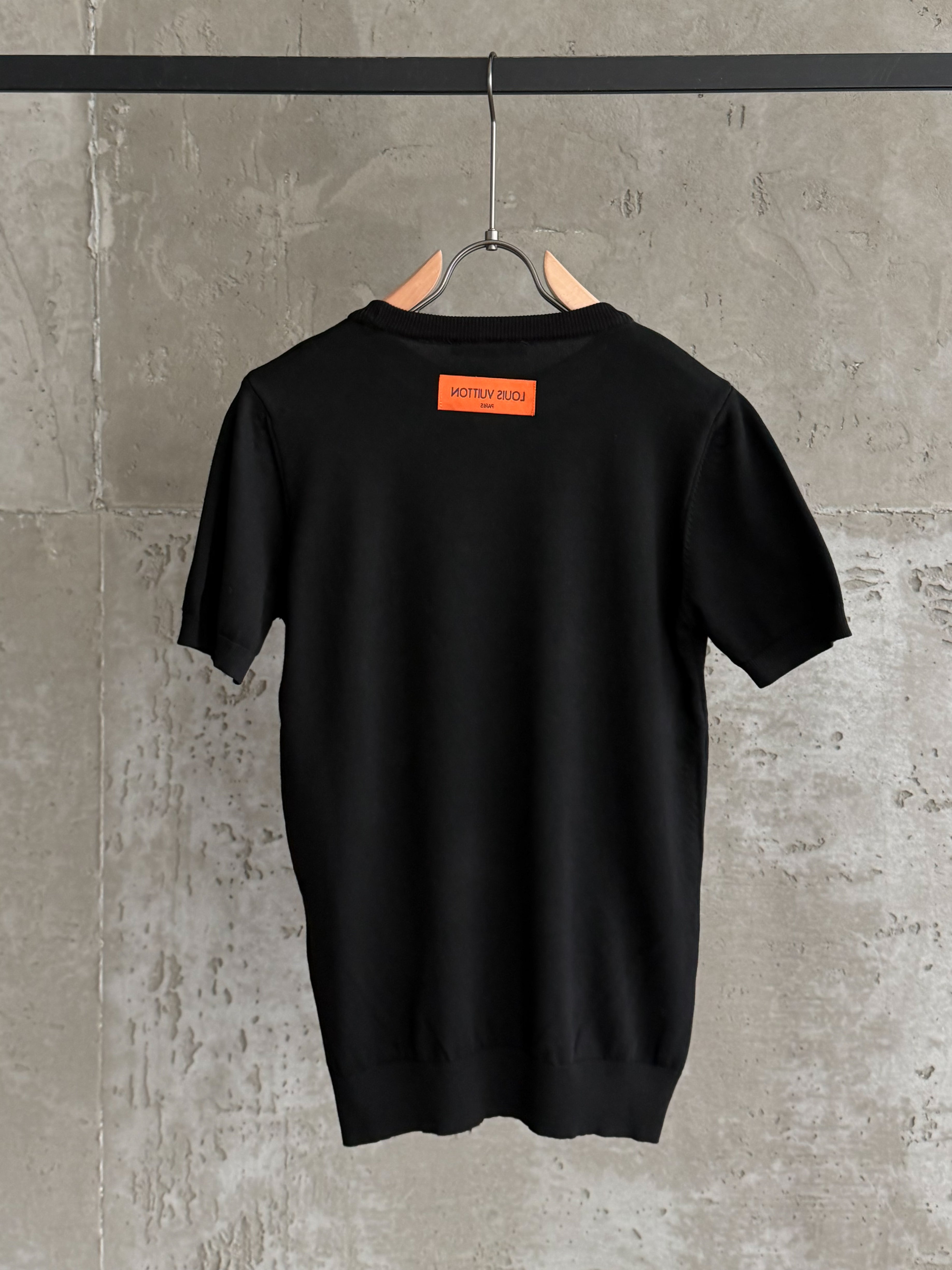 LV08 Triko Nakış siyah tshirt