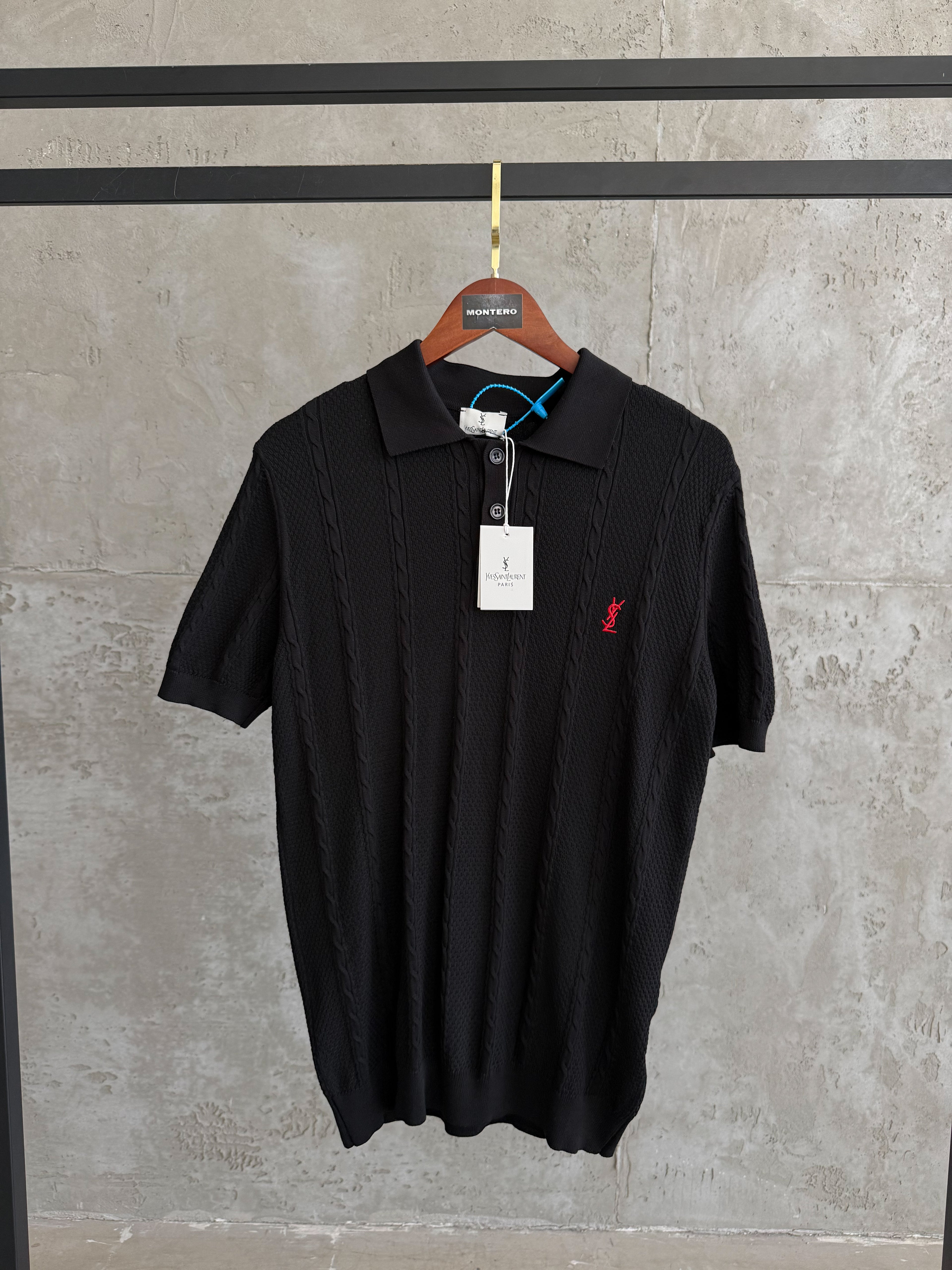 YSL Yaka Triko siyah