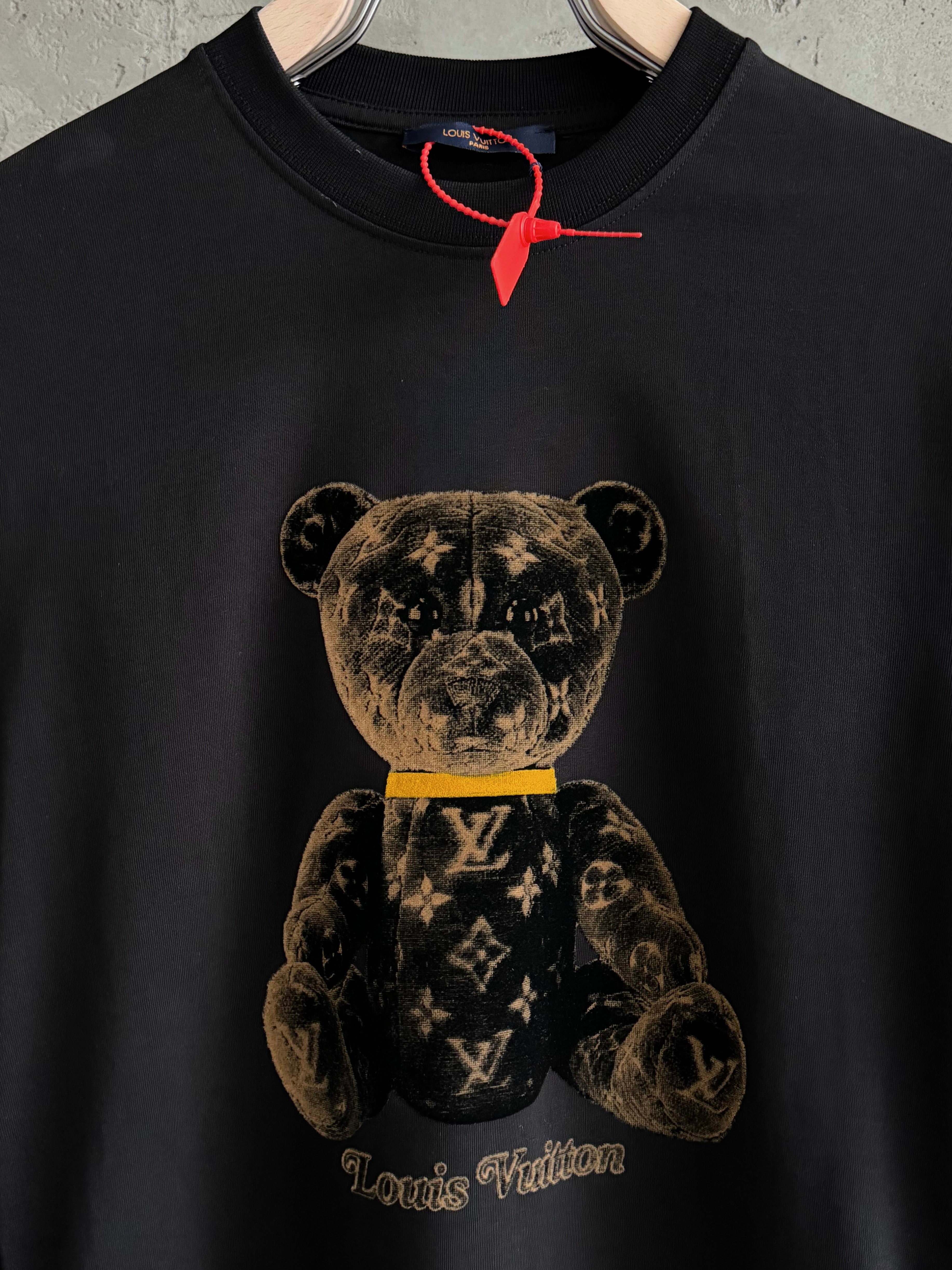 LV01 Bear siyah tshirt