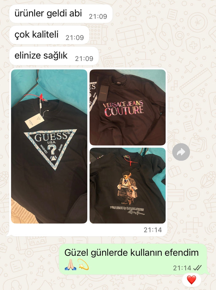 Sinan C. tarafından gönderilen WhatsApp müşteri mesajı